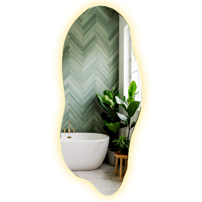 Espejo original con luz led 35x80 cm