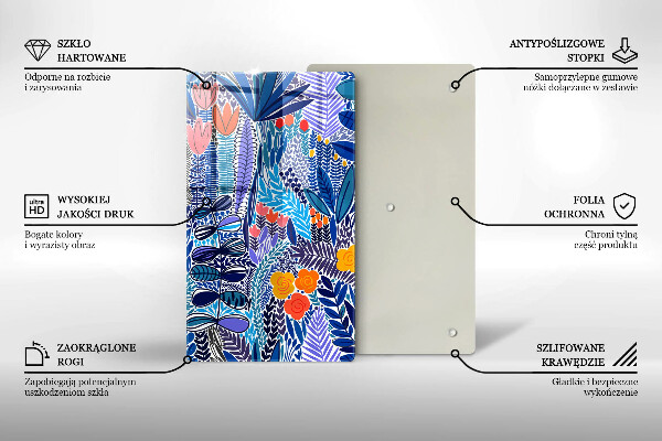 De vidrio templado Prado pintado