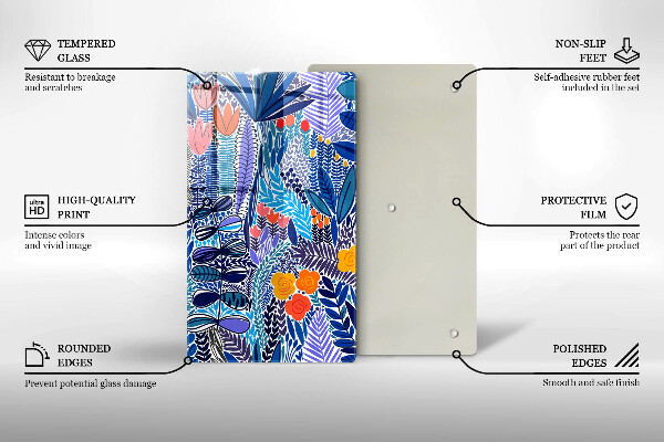 De vidrio templado Prado pintado