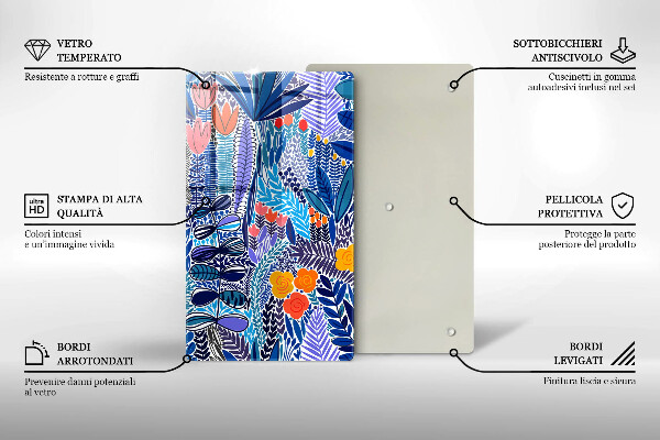 De vidrio templado Prado pintado