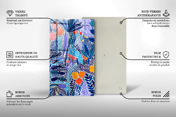 De vidrio templado Prado pintado