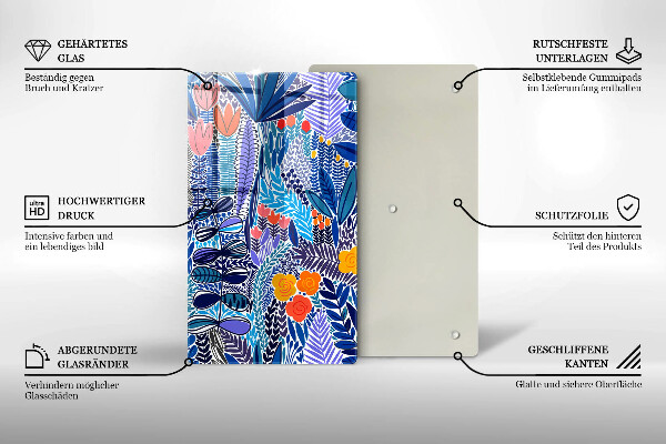 De vidrio templado Prado pintado