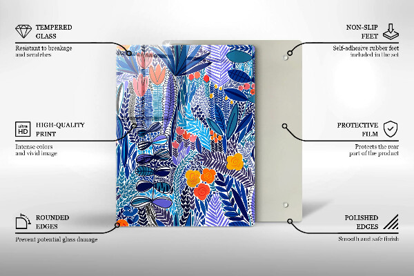 De vidrio templado Prado pintado