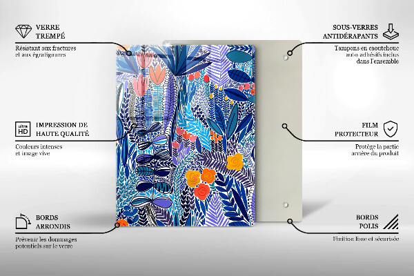 De vidrio templado Prado pintado