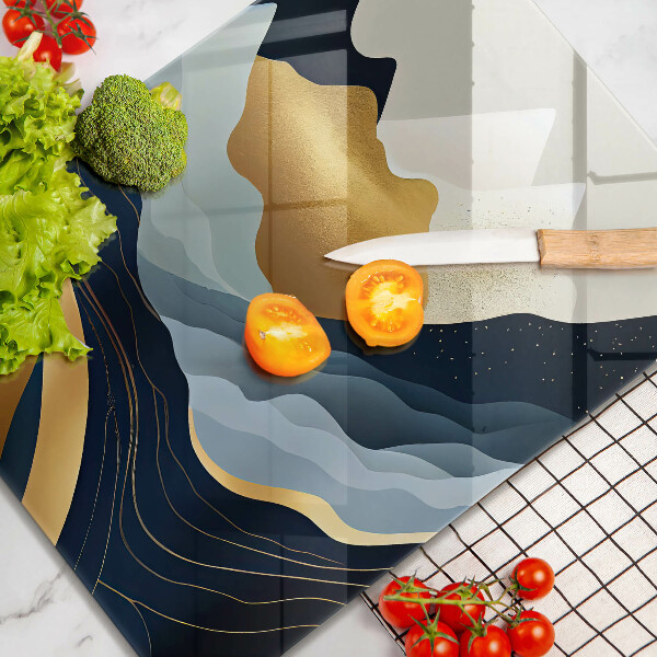 De vidrio templado Montañas abstractas