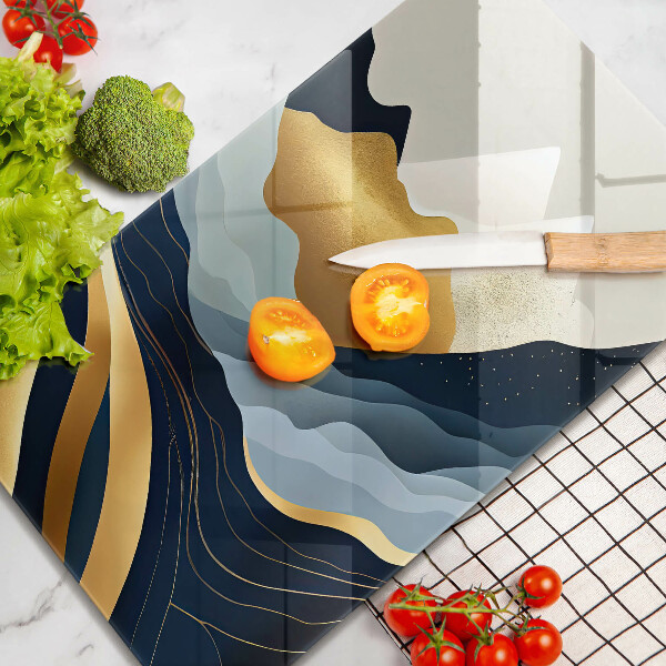 De vidrio templado Montañas abstractas