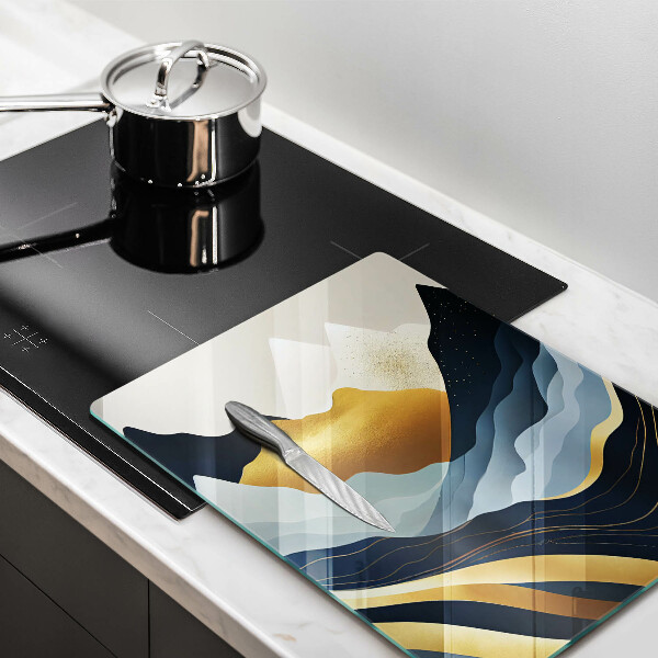 De vidrio templado Montañas abstractas