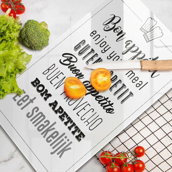 De vidrio templado Inscripción de cocina diciendo