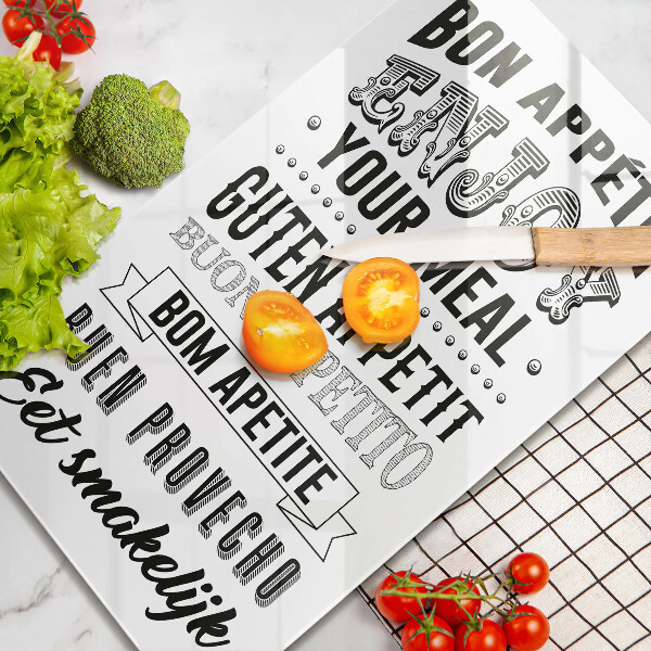 De vidrio templado Inscripción para la cocina frase