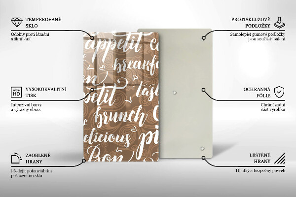 De vidrio templado Bon appetit