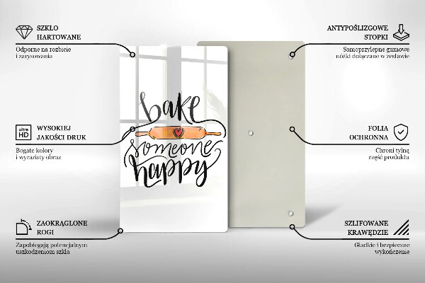 De vidrio templado Bake someone happy