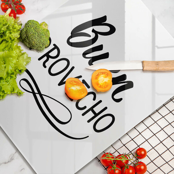 De vidrio templado Buen provecho