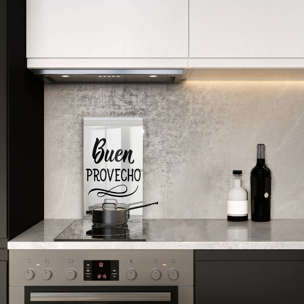 De vidrio templado Buen provecho