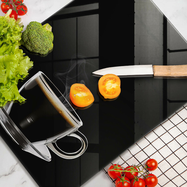 De vidrio templado Un vaso de café caliente