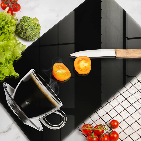 De vidrio templado Un vaso de café caliente