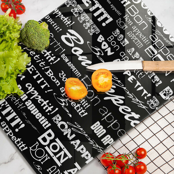 De vidrio templado Subtítulos de cocina Bon appetit