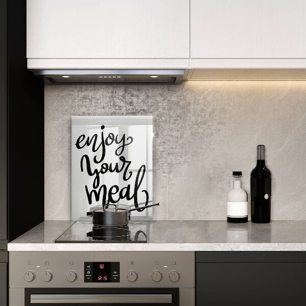 De vidrio templado Enjoy your meal