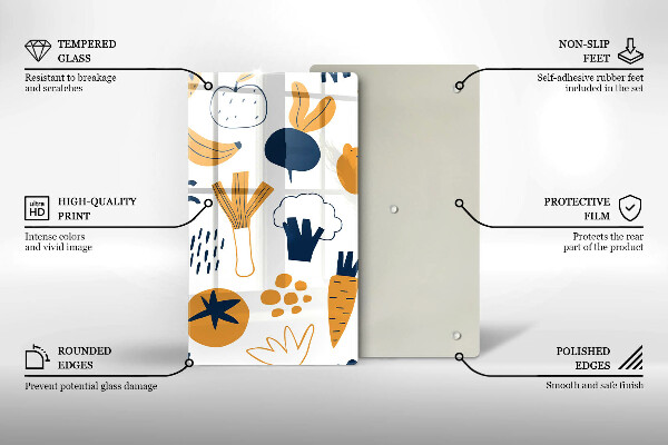 De vidrio templado Ilustración de comida