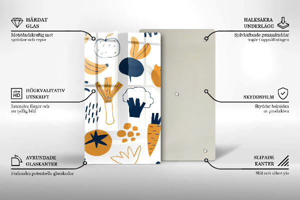 De vidrio templado Ilustración de comida