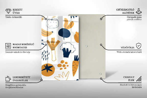 De vidrio templado Ilustración de comida