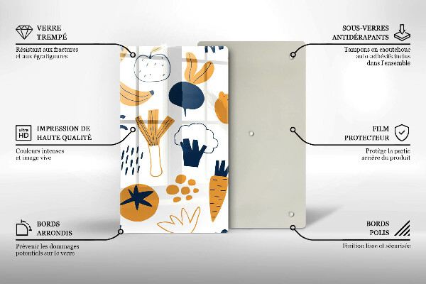 De vidrio templado Ilustración de comida