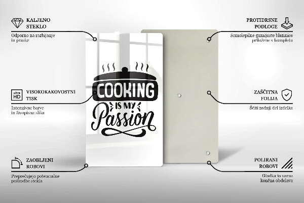 De vidrio templado Cooking is my passion