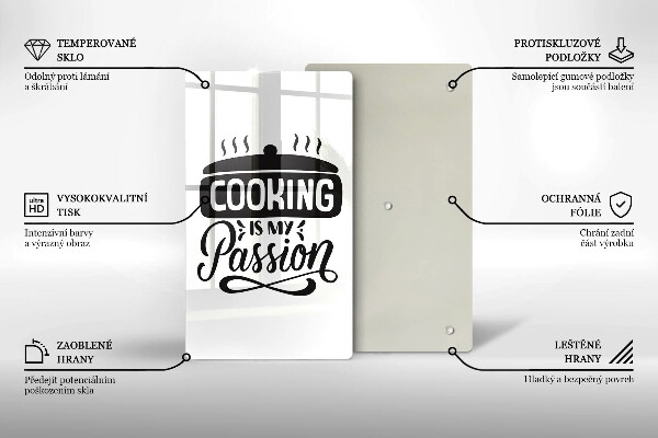 De vidrio templado Cooking is my passion