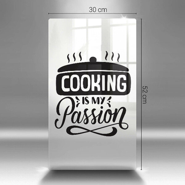 De vidrio templado Cooking is my passion