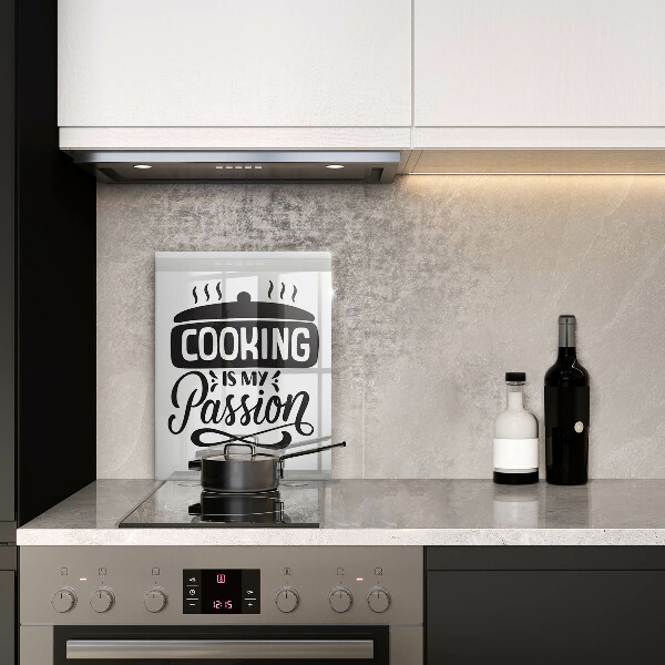 De vidrio templado Cooking is my passion