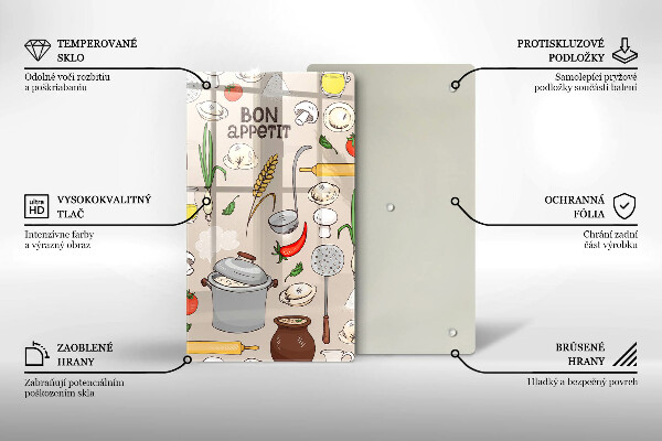 De vidrio templado Ilustración de cocina