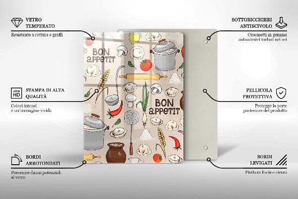 De vidrio templado Ilustración de cocina