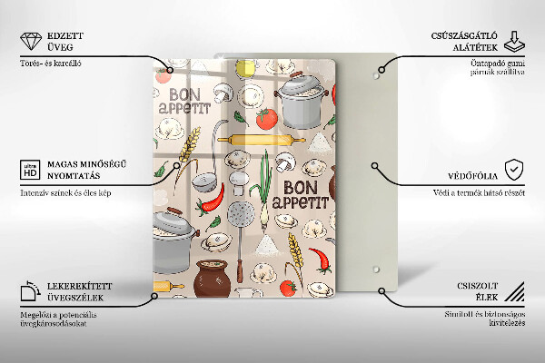 De vidrio templado Ilustración de cocina