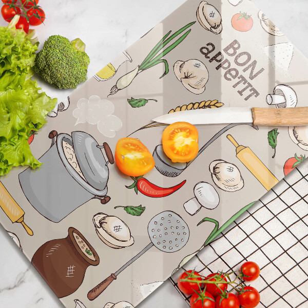 De vidrio templado Ilustración de cocina