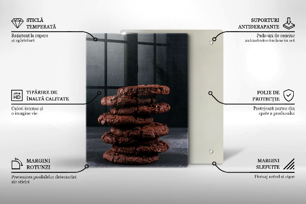 De vidrio templado Galletas de chocolate