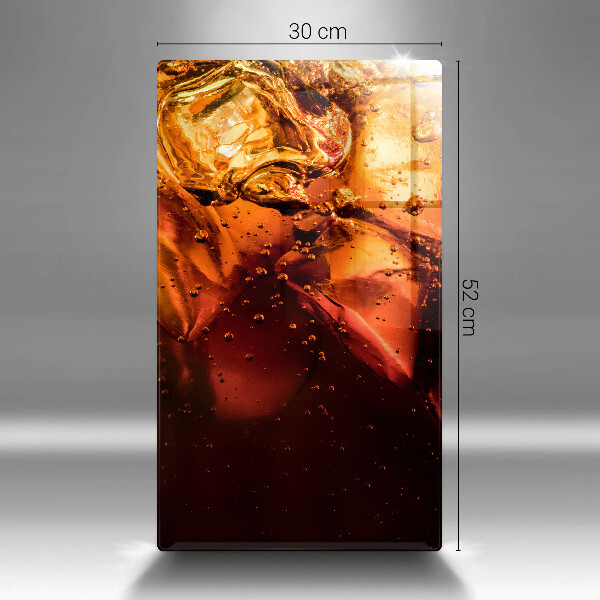 De vidrio templado Bebida de cola con hielo