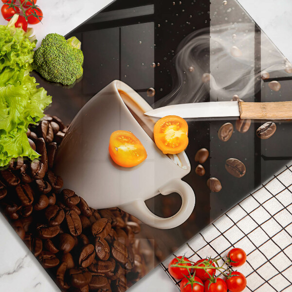 De vidrio templado Taza de café caliente