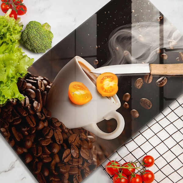 De vidrio templado Taza de café caliente