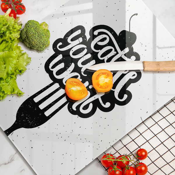 De vidrio templado Eat all you want