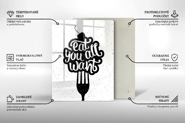 De vidrio templado Eat all you want