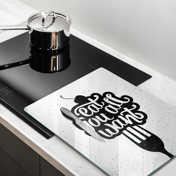 De vidrio templado Eat all you want