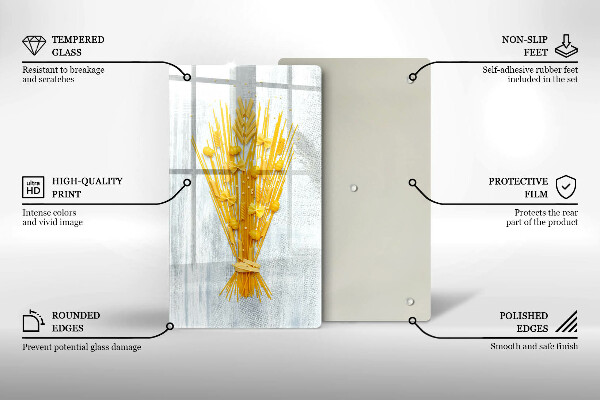 De vidrio templado Pasta