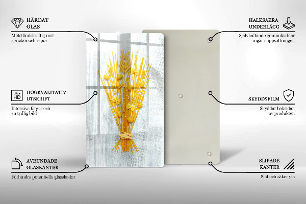 De vidrio templado Pasta