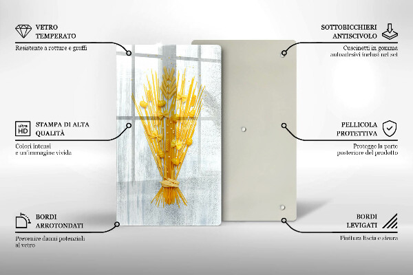 De vidrio templado Pasta