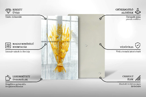 De vidrio templado Pasta