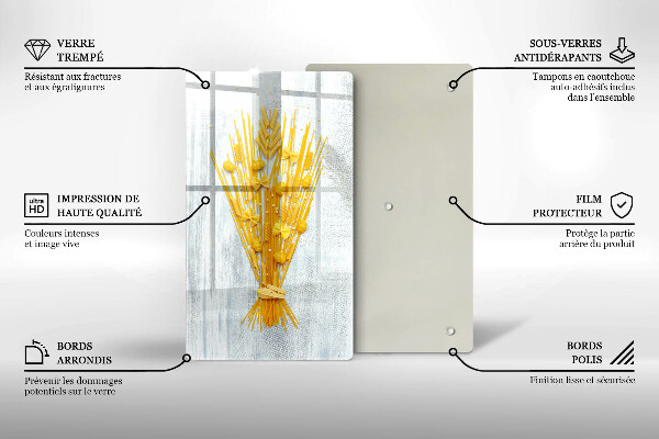 De vidrio templado Pasta