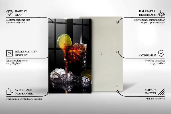 De vidrio templado Bebida terrosa con hielo