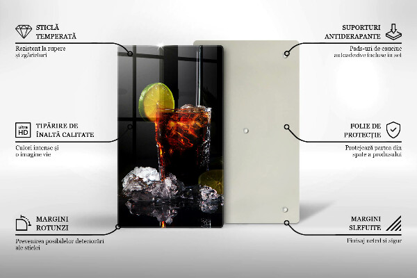 De vidrio templado Bebida terrosa con hielo