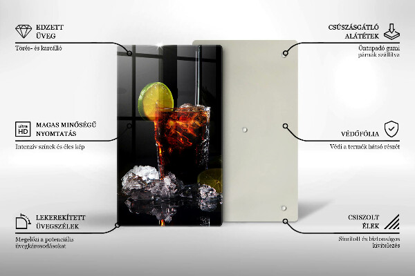De vidrio templado Bebida terrosa con hielo