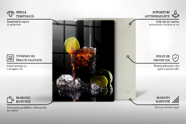 De vidrio templado Bebida terrosa con hielo