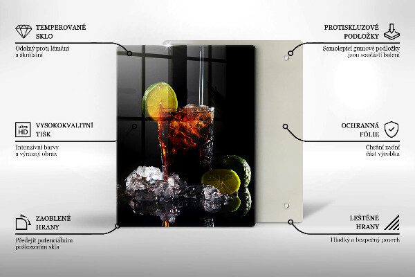 De vidrio templado Bebida terrosa con hielo